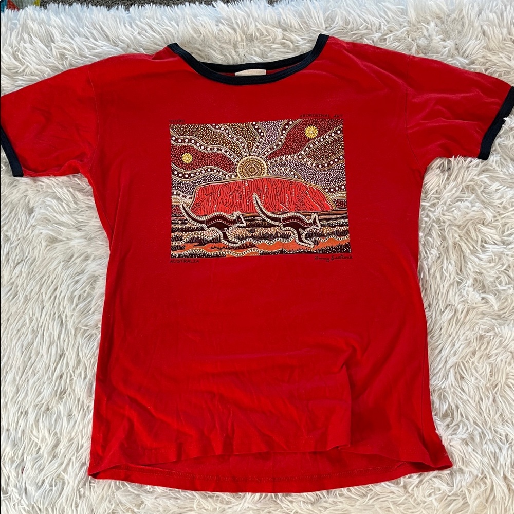 Vintage Goose’s T-Shirts ULURU ABORIGINAL ART AUSTRALIA Danny Eastwood Size XXL